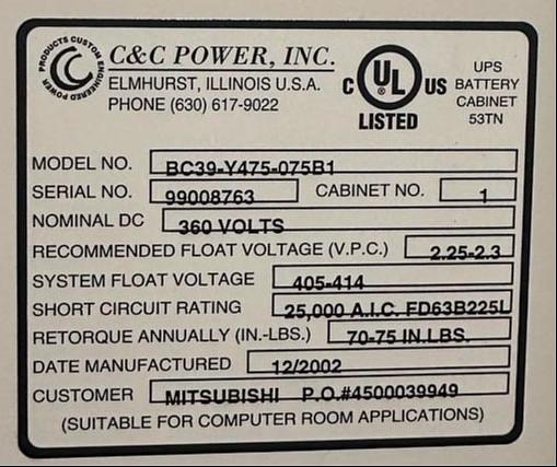 Battery Cabinet