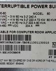 Eaton / Powerware 9390 80kVA/72kW 208V 3 Phase UPS (TB0811301130010)