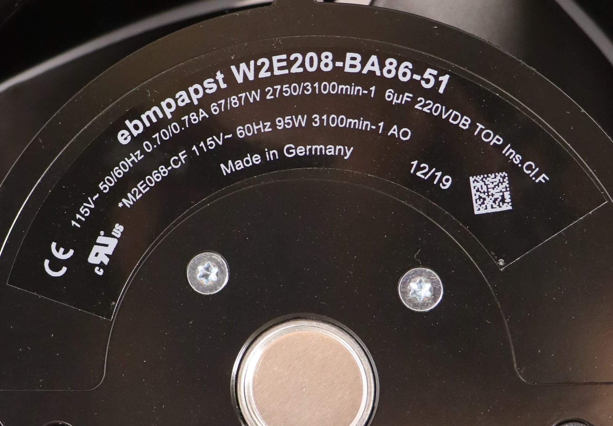 EBM Papst Fan Assembley