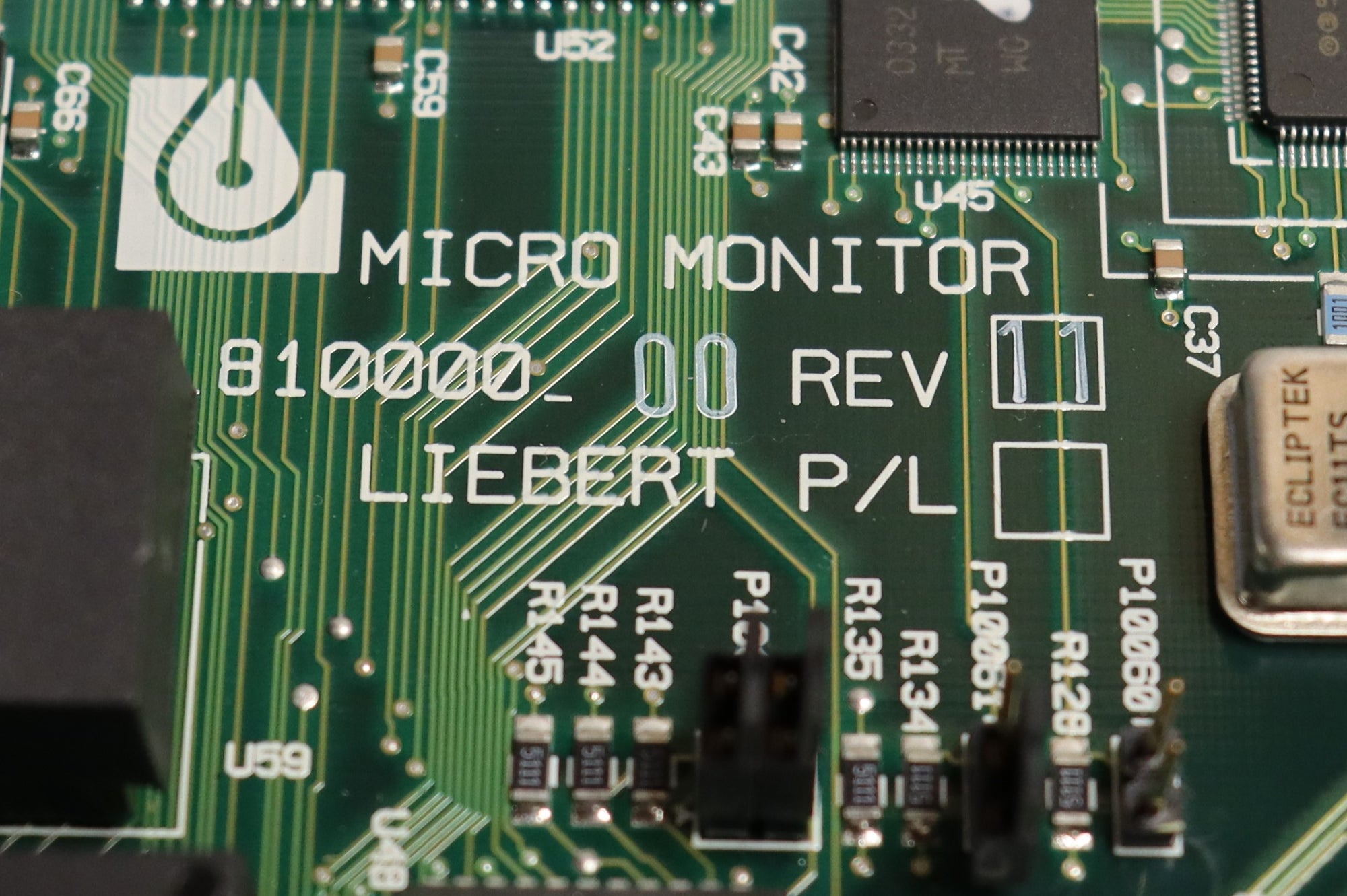 Liebert Micro Monitor Circuit Board