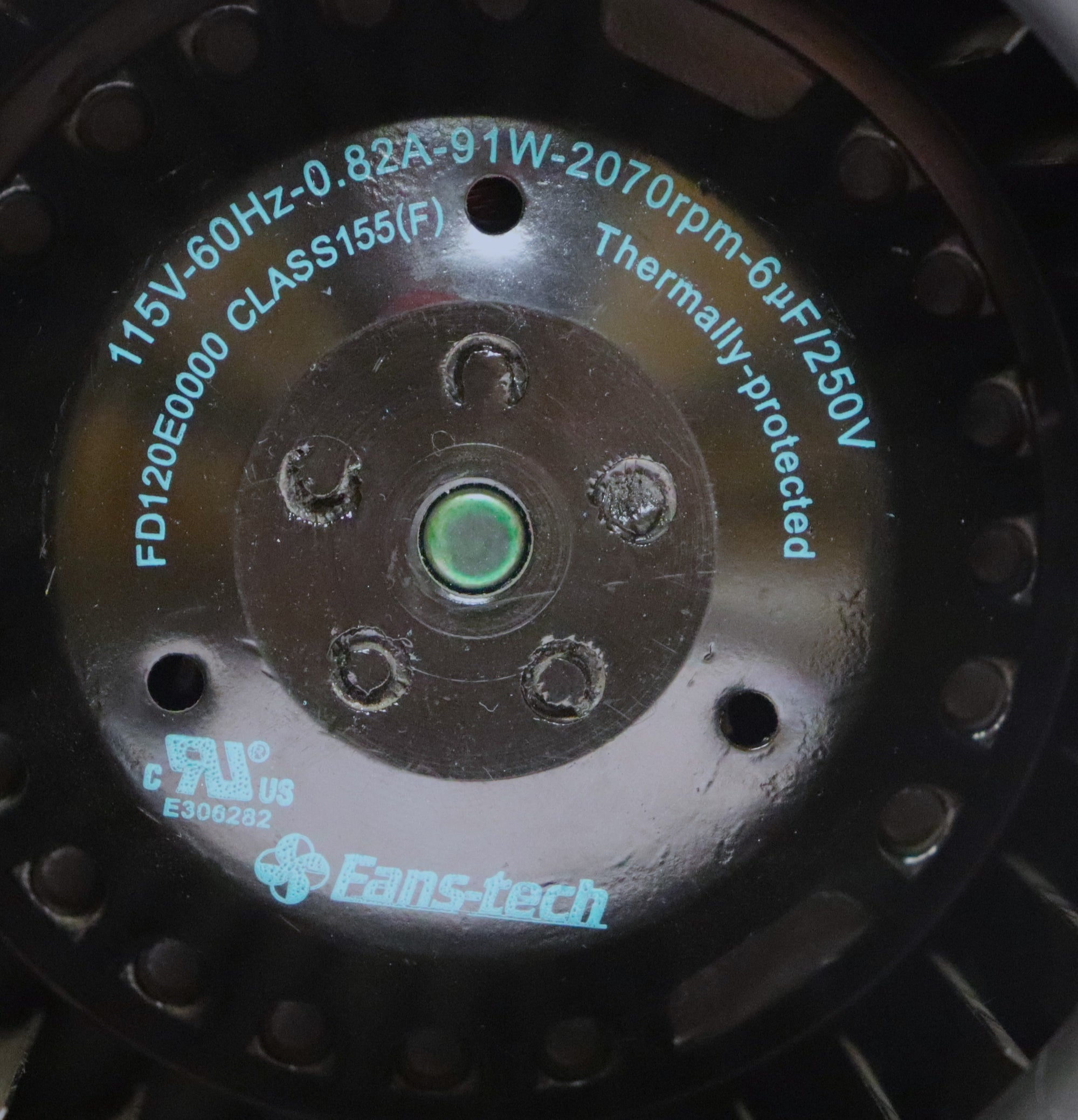 Fans-tech FD120E0000 115V 60Hz 91W W-2070rpm 250V Fan