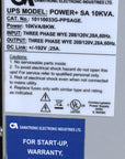 Gamatronic Power+ SA 10kVA/8kW 208/120V 3 Phase UPS & Battery Cabinet (10110033G-PPSAGE)