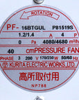 Mitsubishi Fan PF-16BTGUL Phase 3 200V 170/230W