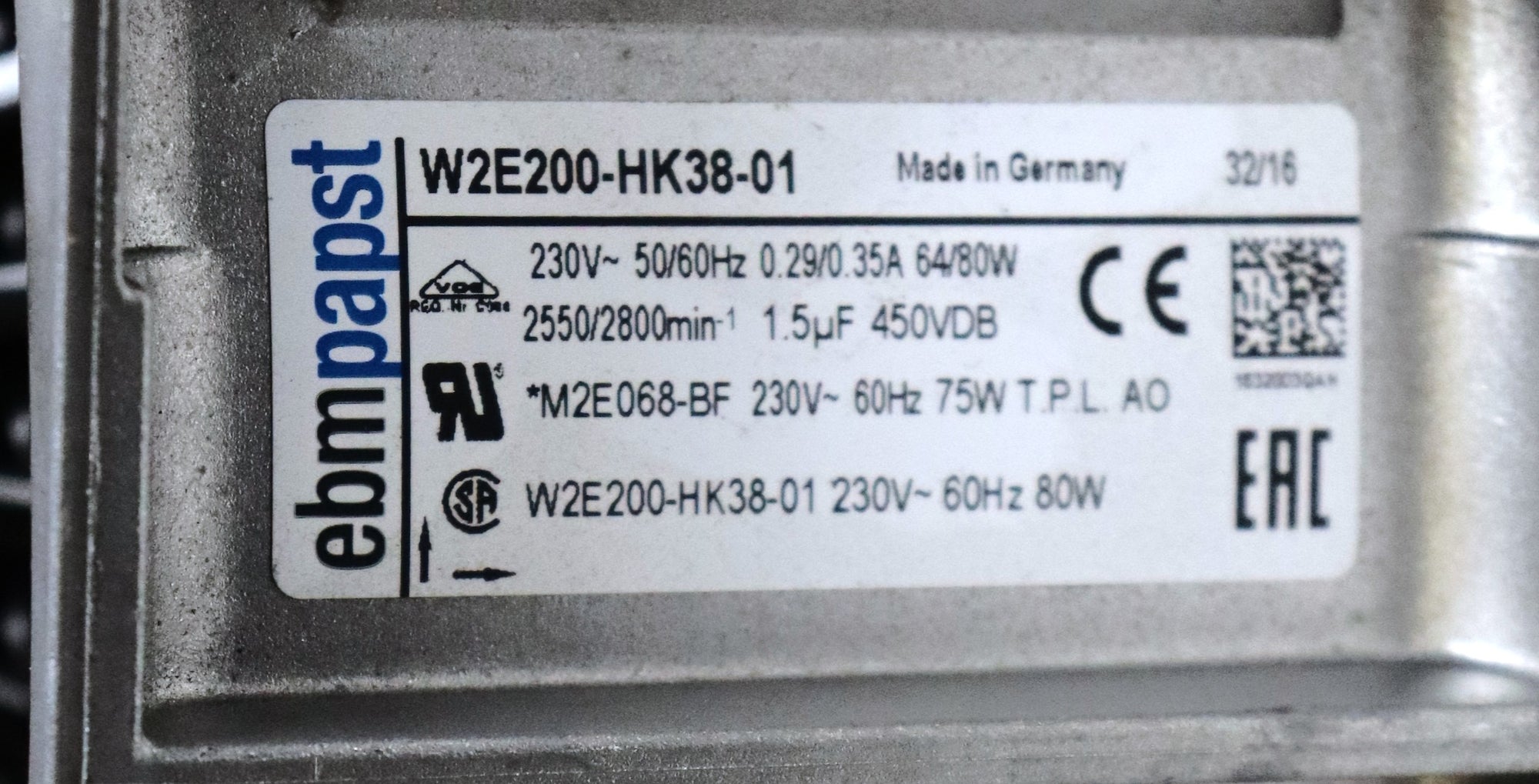 GE SG UL Series S2 225kVA SG Series 4000645 Inverter Fan Module