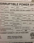Leibert NPower UPS Battery Backup System