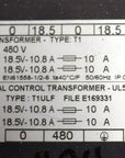 Meth Industrial Control Electrical Transformer UL50855 Type 1 T1ULF TE-B-1104