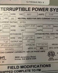 Liebert NPower 100kVA 3-Phase UPS (37SA100A0C6EA31)