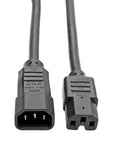 Tripp Lite C15 to C14 100-250V 15A 6ft Power Extension Cord (P018-006)