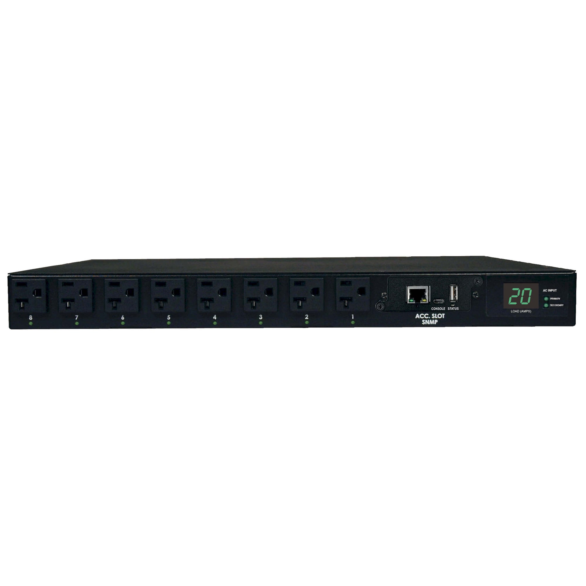 Eaton/Tripp Lite 1.9kW 120V 1U Single Phase Automatic Transfer Switch PDU (PDUMH20ATNET)