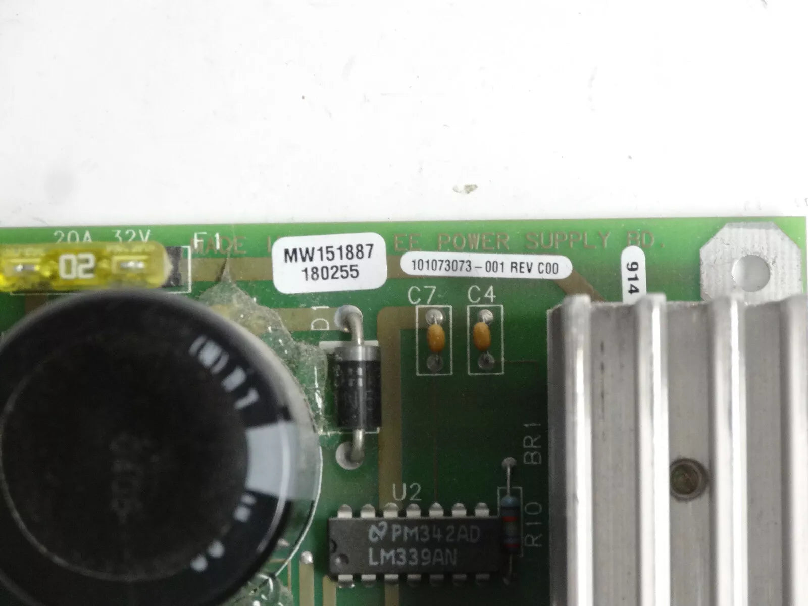 EE Power Supply Board 101073073-001 Rev C00 MW151887 180255