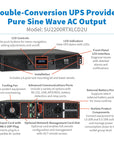 Eaton / Tripp Lite SmartOnline 2000VA/1800W 120V Double Conversion UPS (SU2200RTXLCD2U)