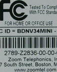 Zoom Fax Modem V.34X Plus Modem