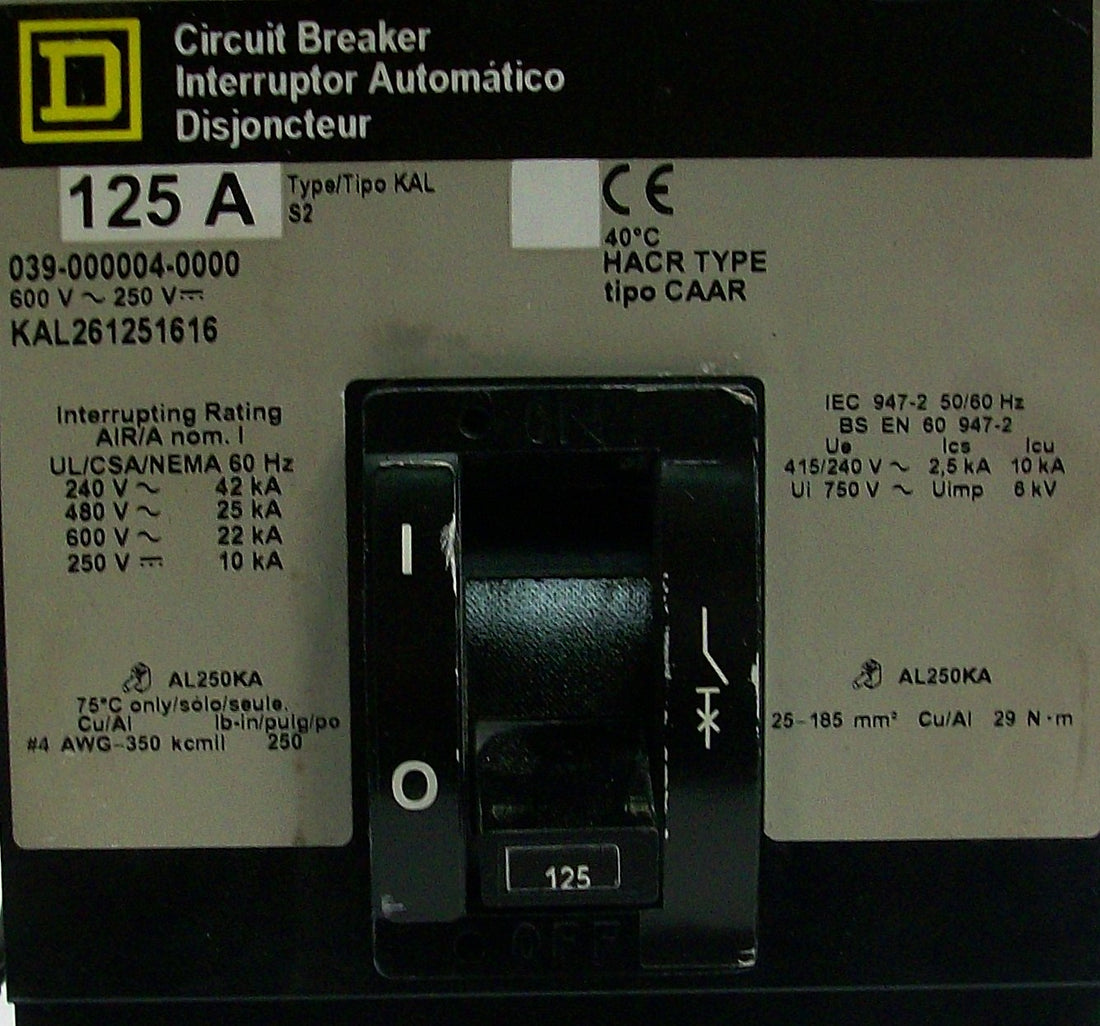 Square D Circuit Breaker 