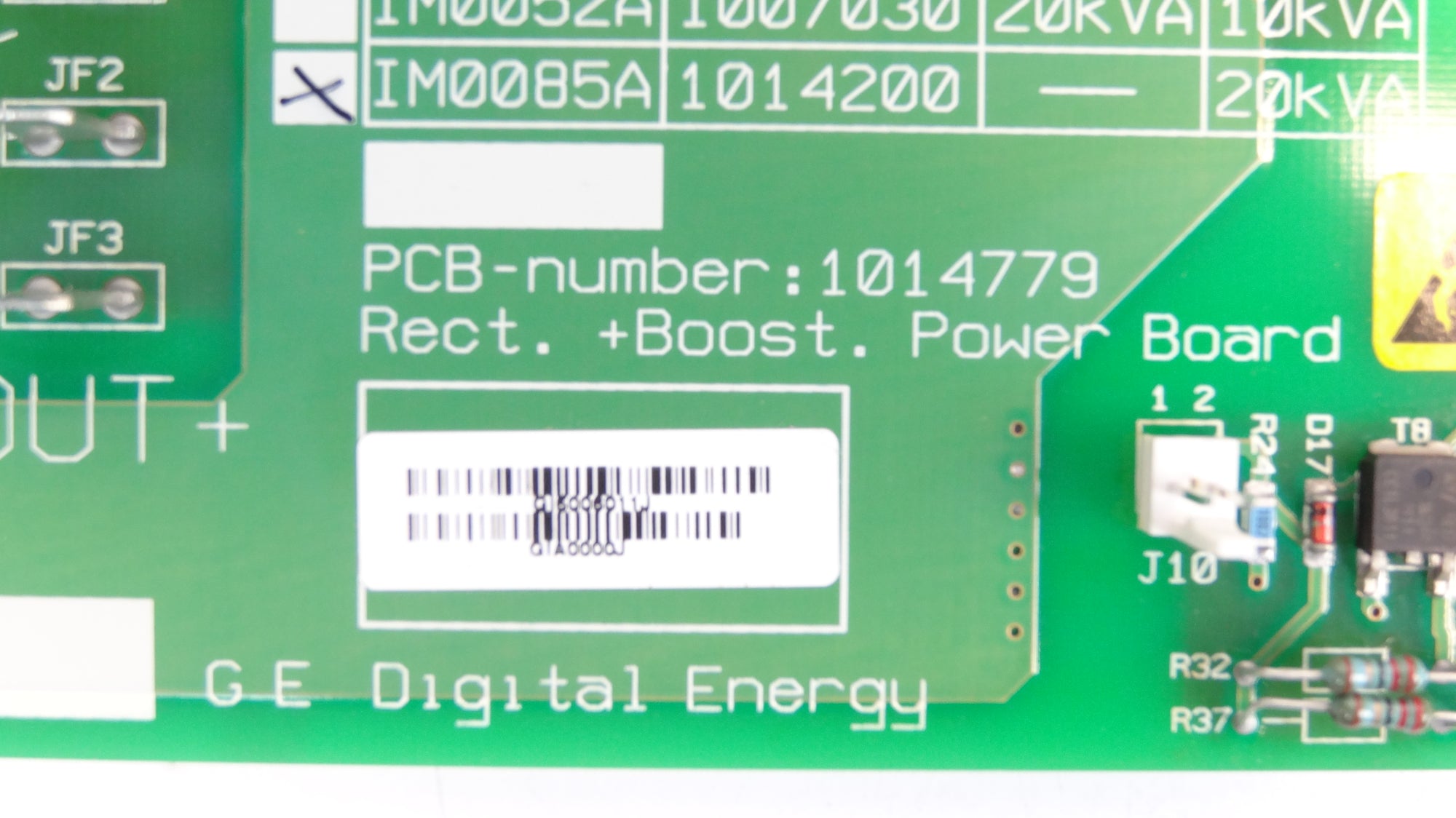 GE Rect. Boost Power Board