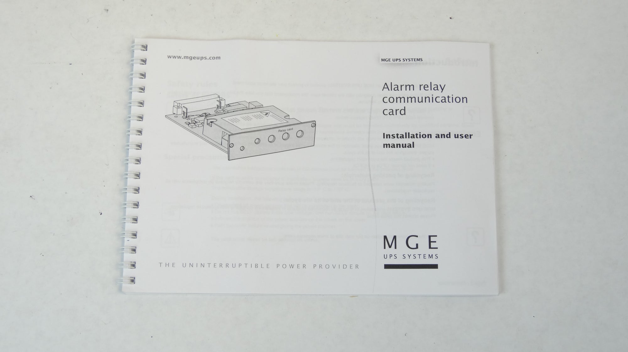MGE Alarm Relay Communication Card