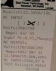 Best Power Ferrups FE 12.5kVA Single Phase UPS