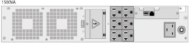 GE VH1500-UL VH Series 1500VA 1350W120V UL Listed Rack Mounted Online UPS