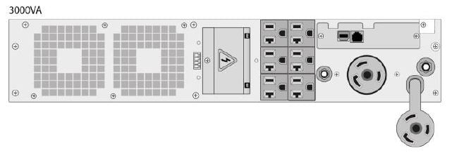 GE VH Series 24746 3000VA/2740W 120V Online Double Conversion Rack /Tower UPS