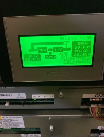 Mitsubishi Diamond Plus 1100 Series 30kVA 27KW 208VAC 3Phase UPS System