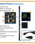 Tripp Lite 1.9lW Single-Phase Switched PDU, LX Interface, 120V (24 5-15-20R), 10 ft. Line Cord with L5-20P, 0U, TAA