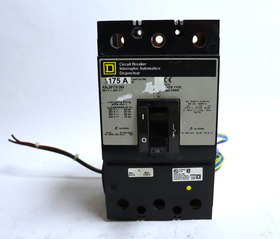 Square D KAL361751395 175A 600V Circuit Breaker