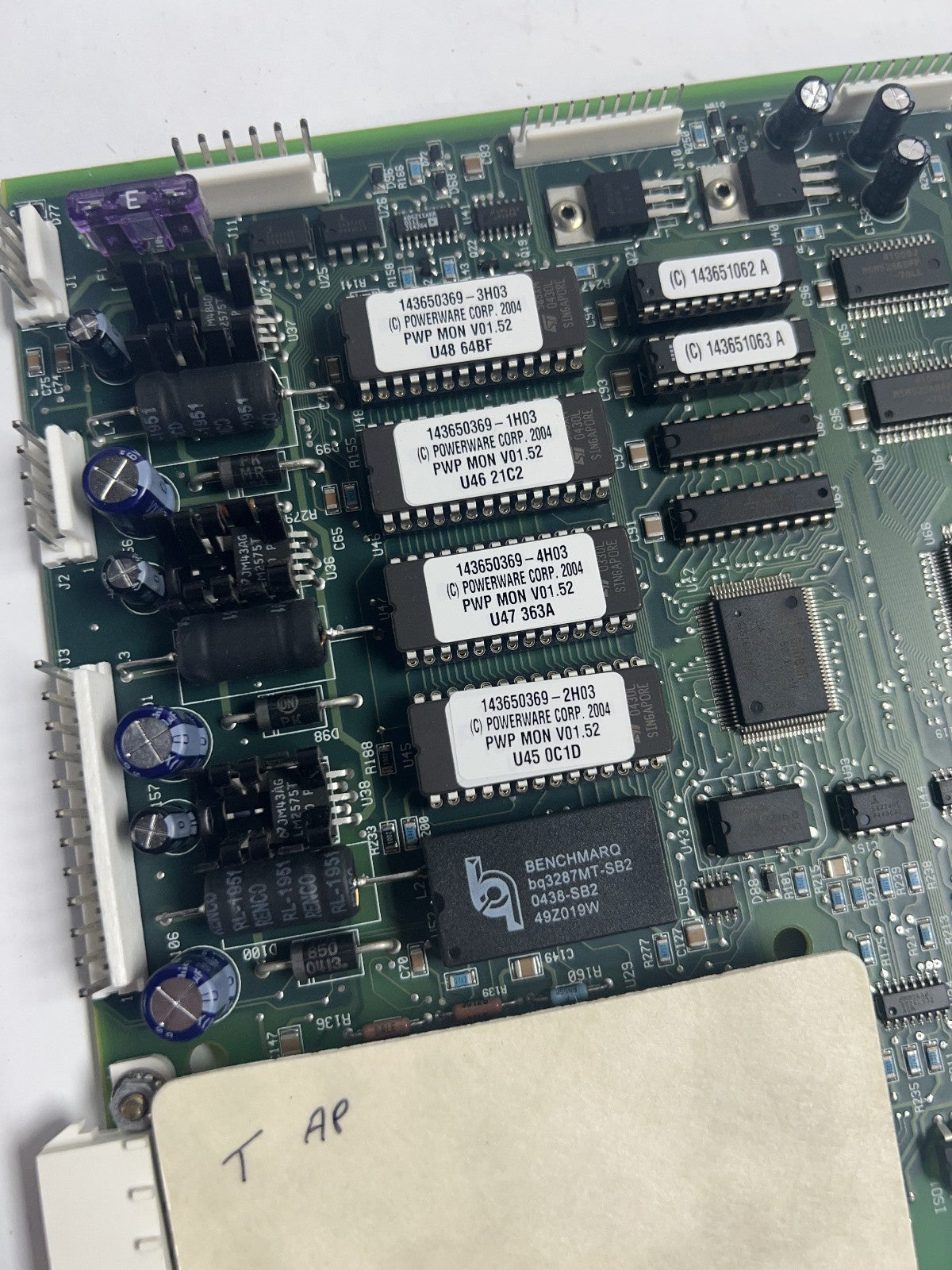 Eaton Powerware Exide 101073071-001 REV-J06 Front Panel Control Circuit Board