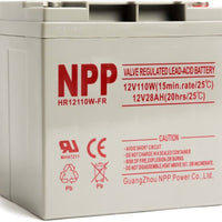 NPP HR12110W-FR 12V 660Watts 110Watt/ Cell AGM Sealed Lead Acid Rechargeable Battery