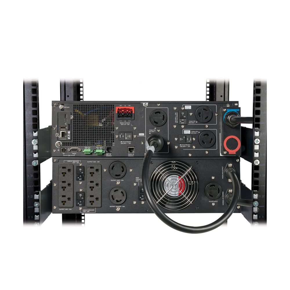 Eaton 9PX Gen 2 6kVA/6000VA/6000W 6U 6.5ft. L6-30P Online UPS w/ Network Card &amp; Maintenance Bypass(9PX6KP1G2)