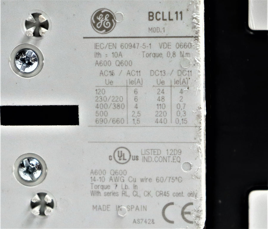 GE CK08CE300 175A 600V Contractor
