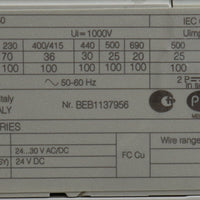 ABB SACET4N250 250A BEB1137956 3 Pole Circuit Breaker