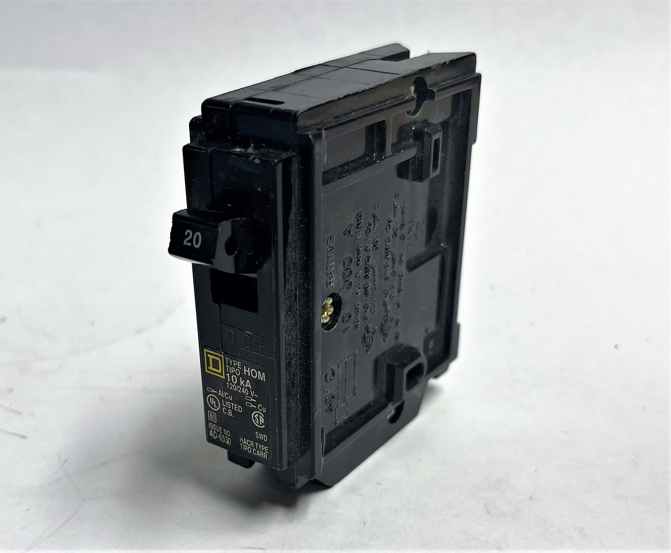 Square D HOM120 20A Circuit Breaker – Critical Parts Warehouse