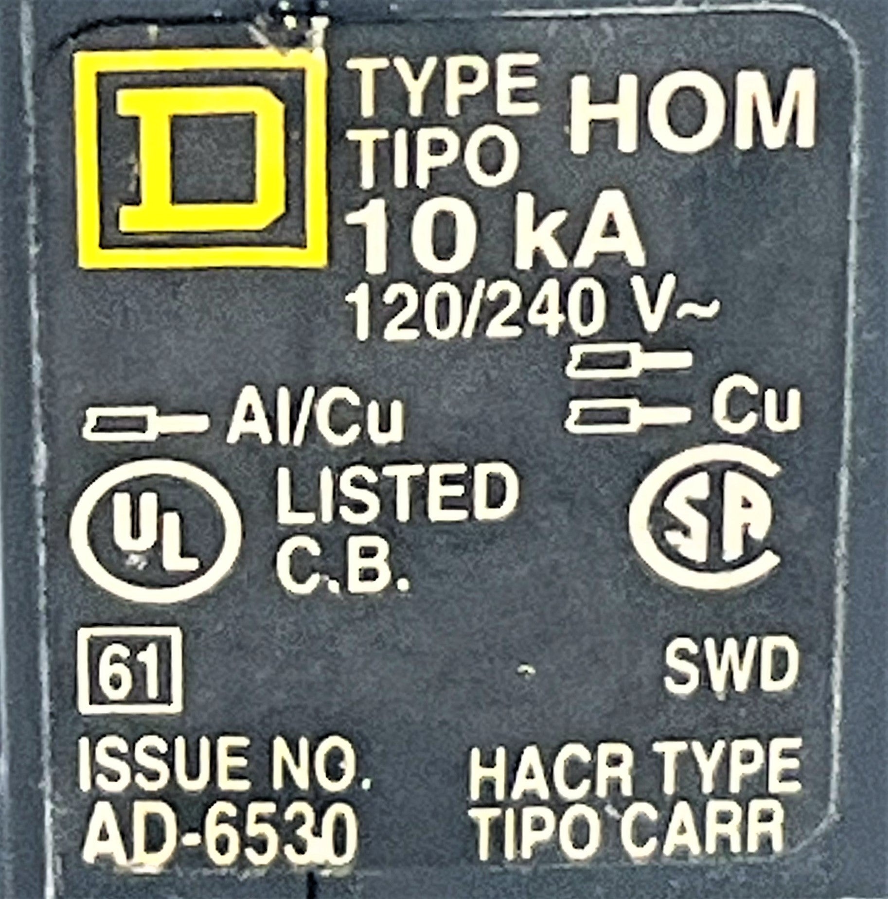 Square D Circuit Breaker 