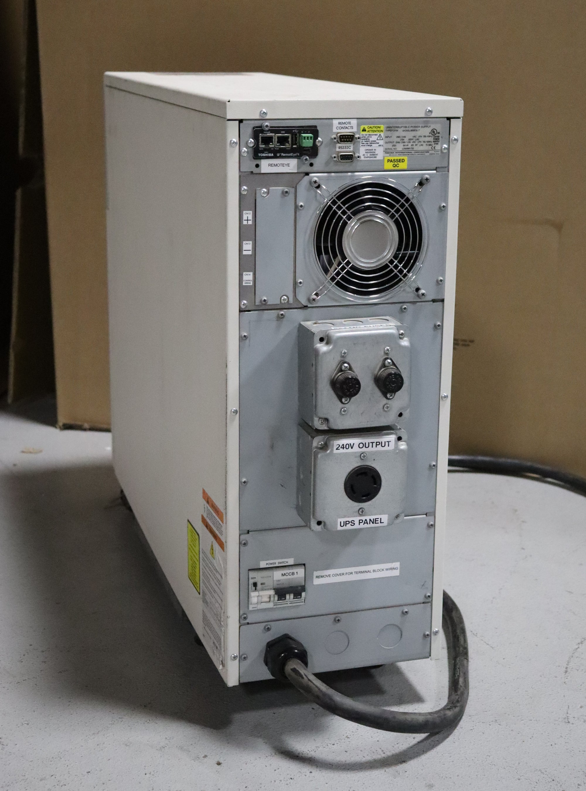 Toshiba 1600XP 6kVA / 5.1KW 208/240V Online Tower UPS (Pre-owned)