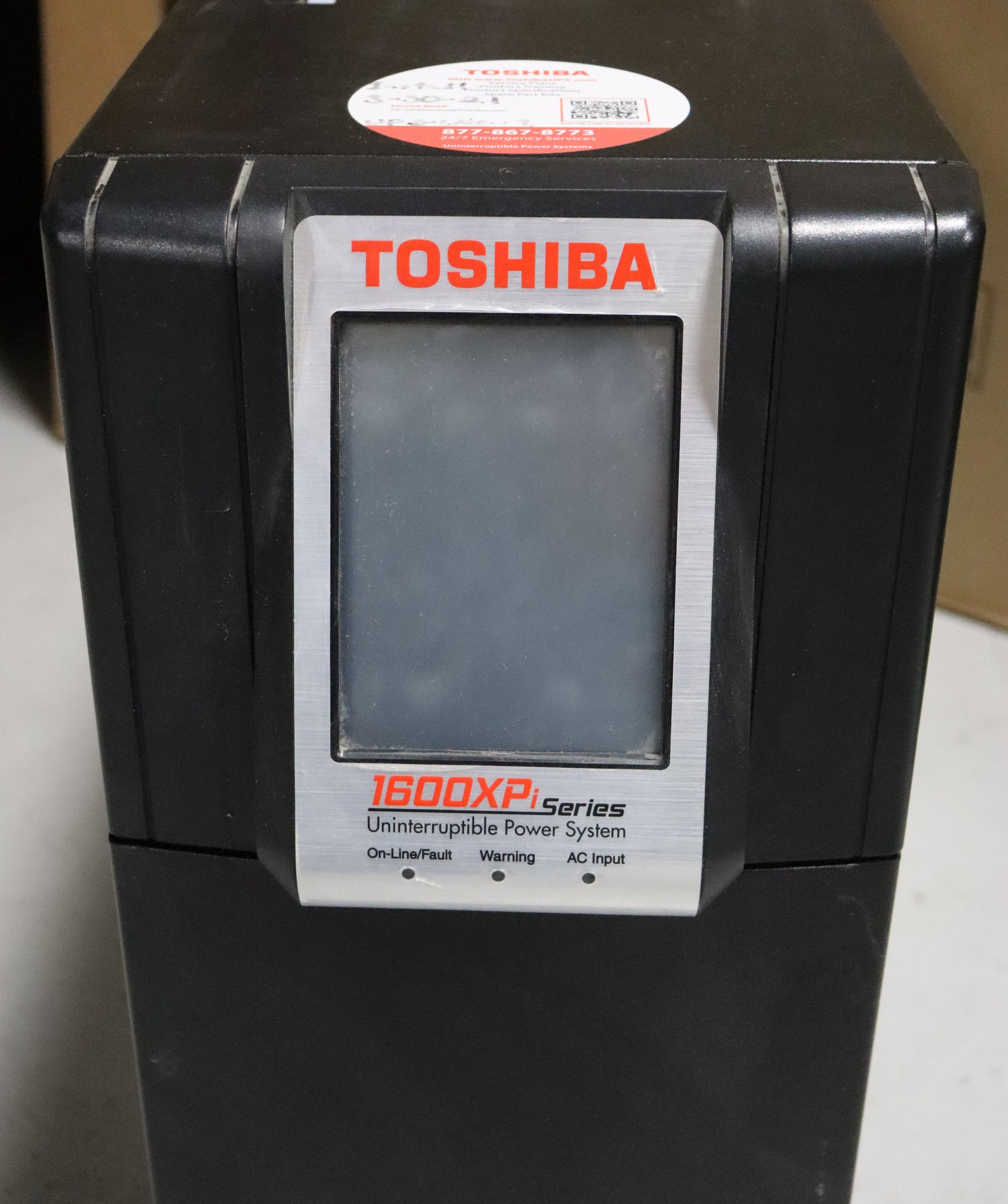 Toshiba 1600XPi 6kVA / 5.1KW 208/240V Hardwired In/Out Online Tower UPS (Pre-owned)