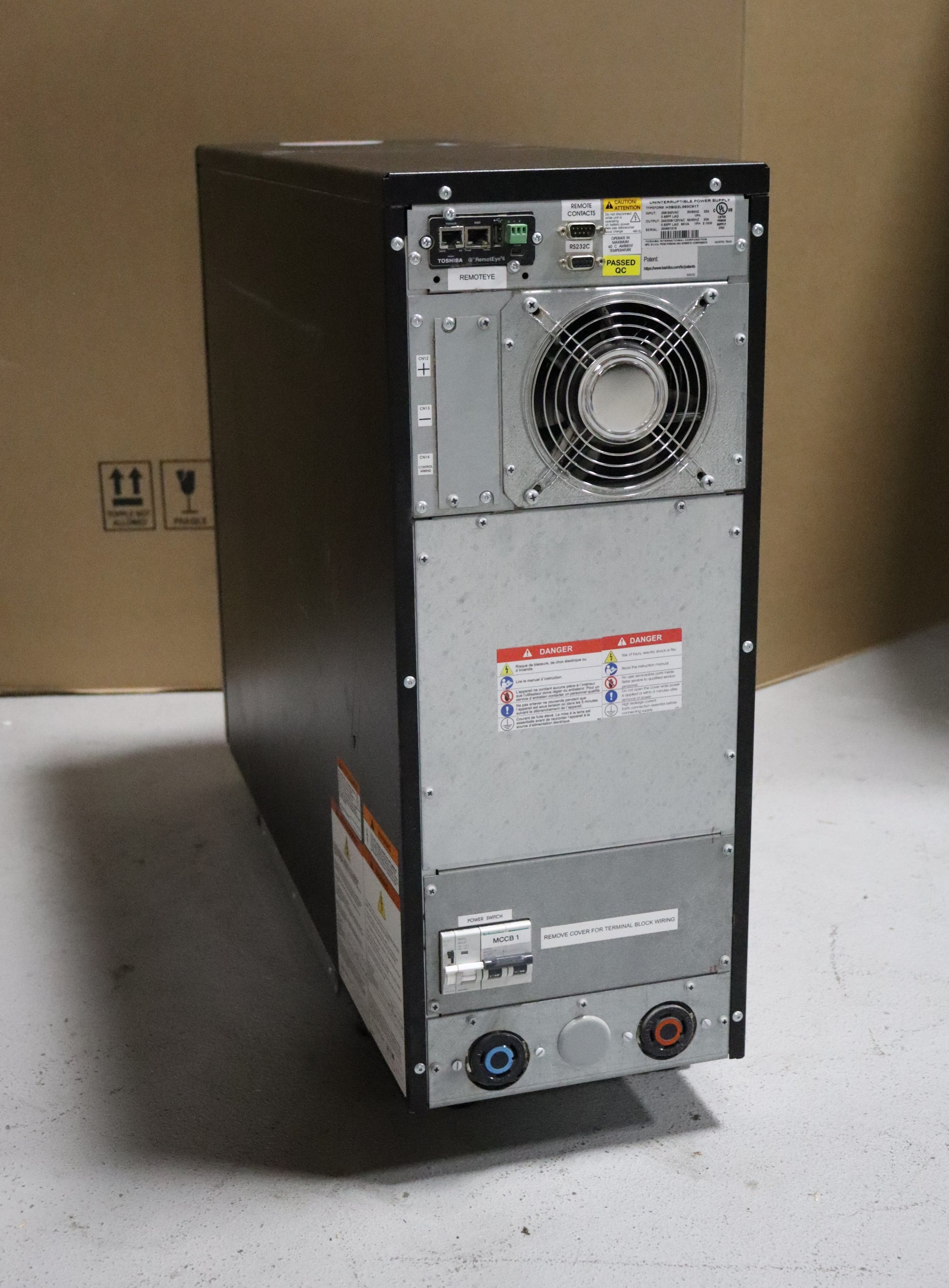 Toshiba 1600XPi 6kVA / 5.1KW 208/240V Hardwired In/Out Online Tower UPS (Pre-owned)