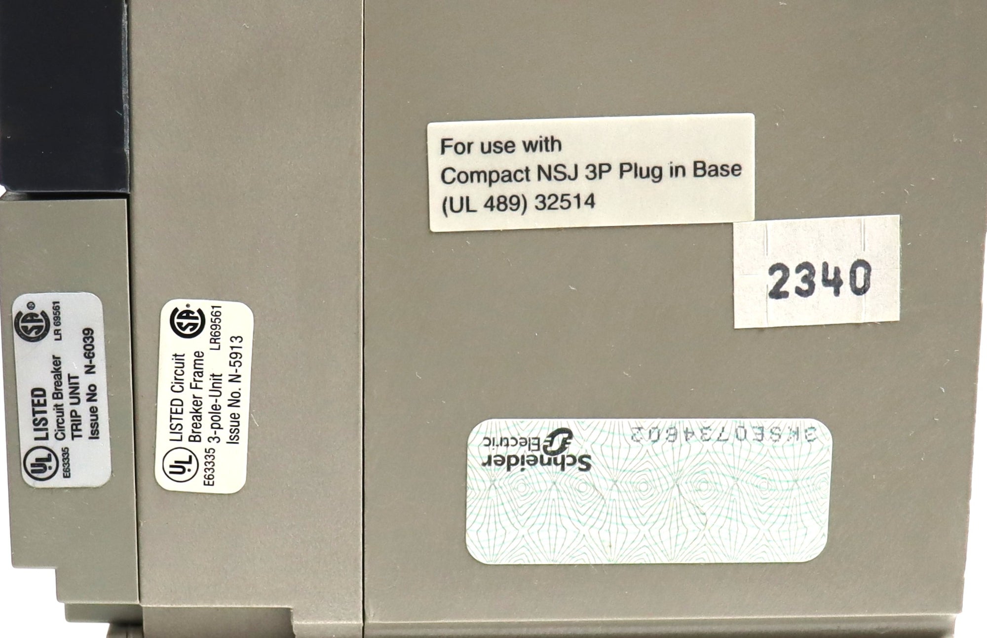 Merlin Gerin NSJ400 N 600V 50/60Hz 400A 3 Pole Circuit Breaker