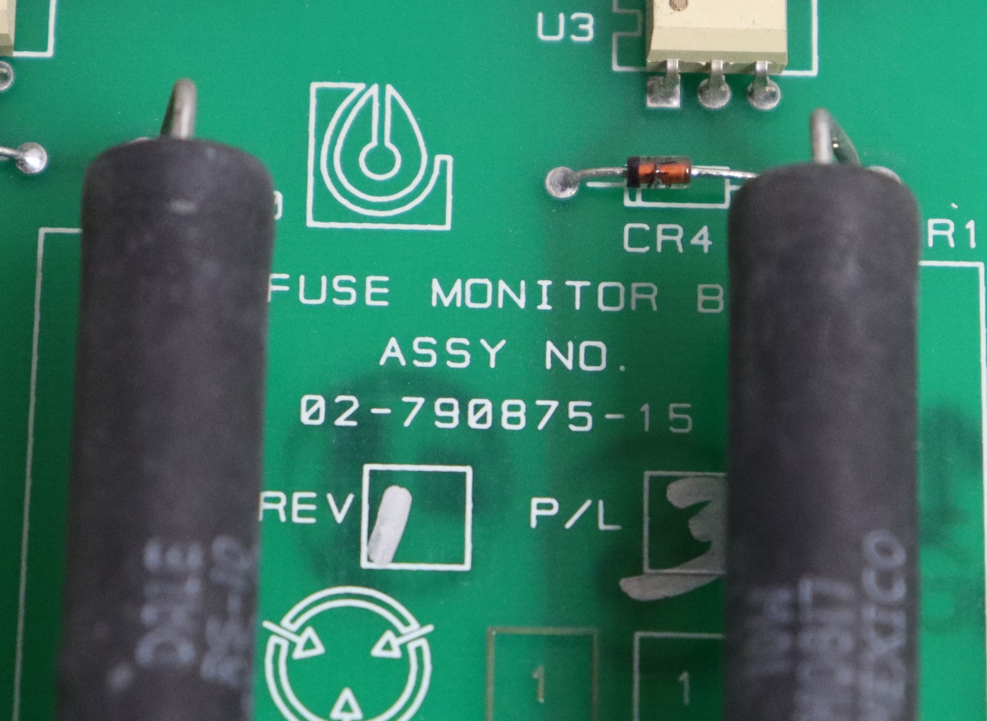 Liebert 02-790875-15 REV 1 P/L 3 Fuse Monitor Board