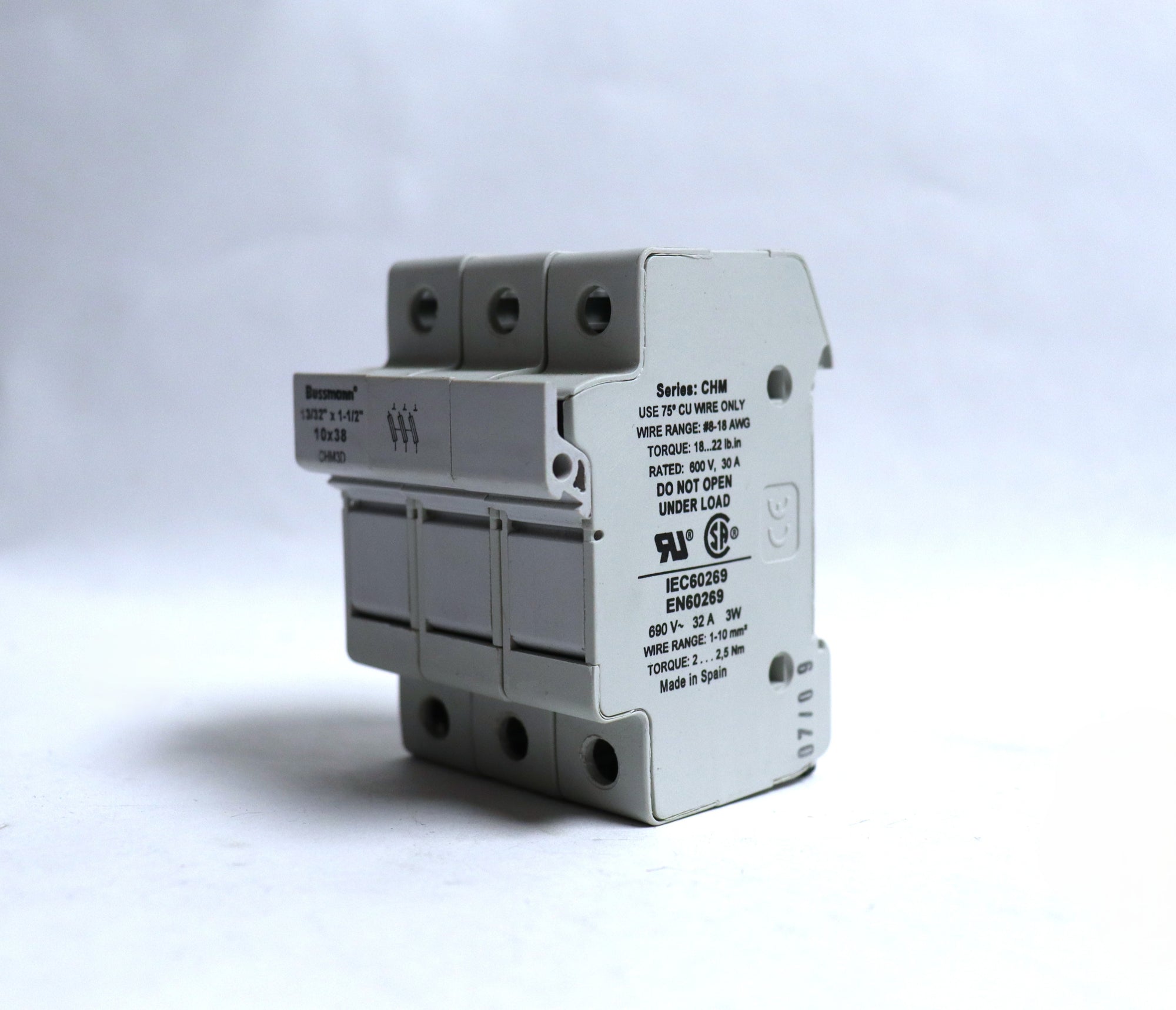 Buss CHM3D 3 Fuse 32A 690V Fuse Holder