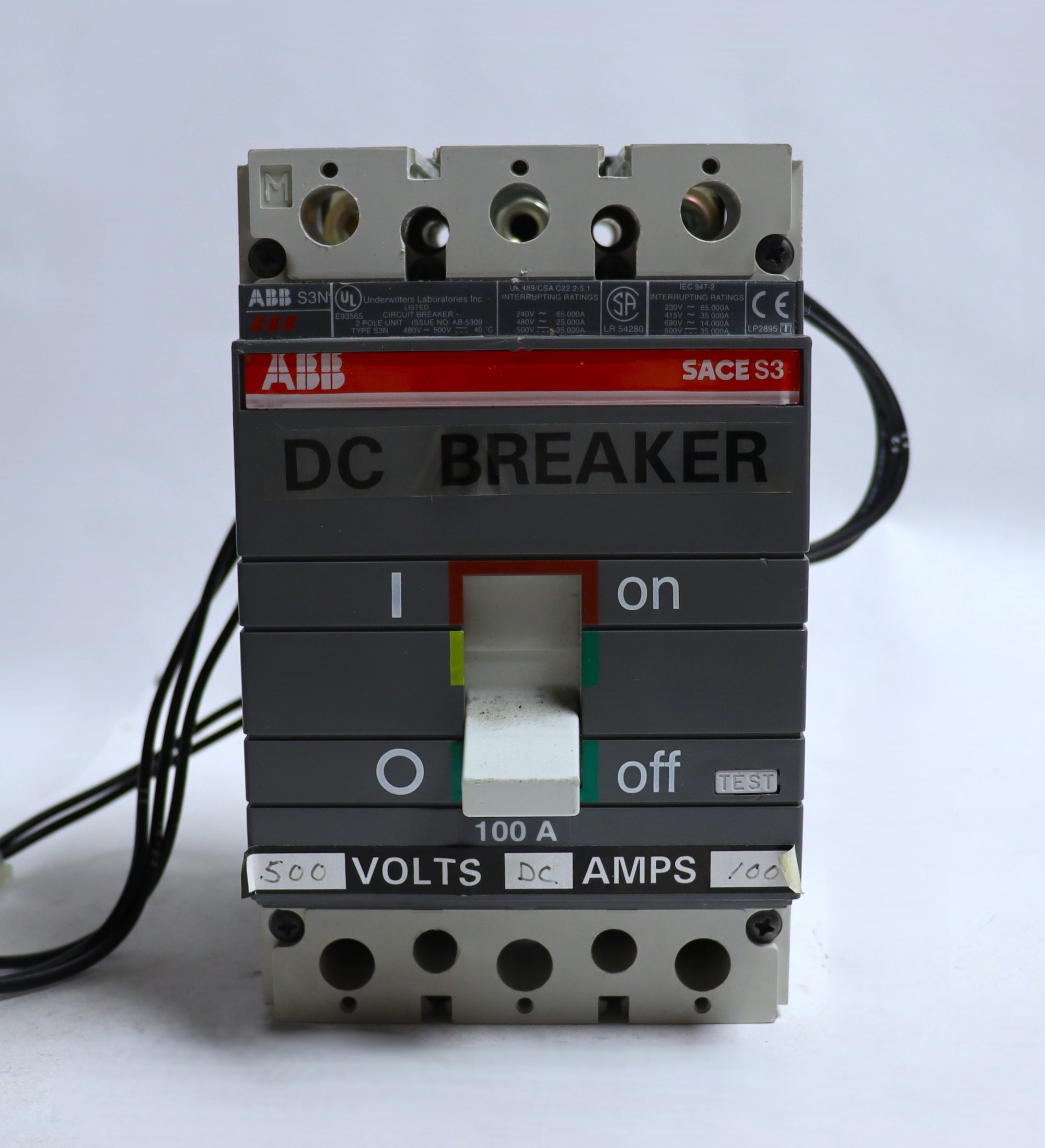 ABB SACE S3 AG03018959 100A Circuit Breaker