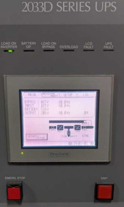 Mitsubishi 2033D Series 80kVA / 64kW 480V Online Double Conversion UPS (UP2033D-C803DU-2)