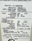 Myers HCI 2.25KW Specs tag