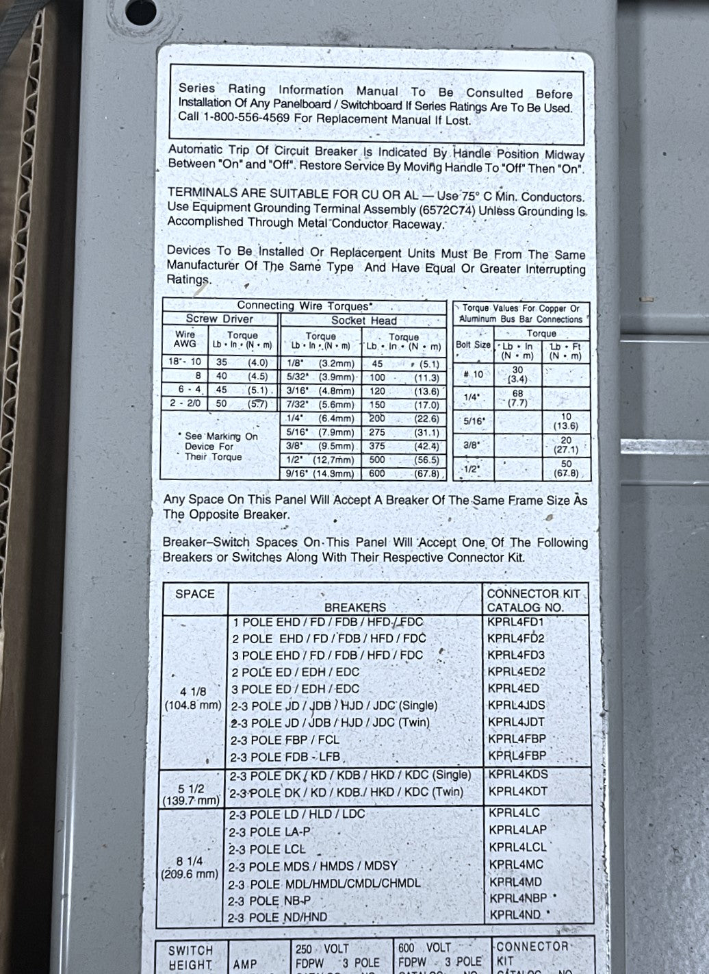 Cutler-Hammer Maintenance Bypass Switch 