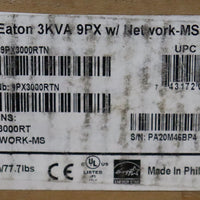 Eaton 9PX 9PX3000RTN 3000VA/2700W 120V Online Rack / Tower UPS w/SNMP (Open Box)