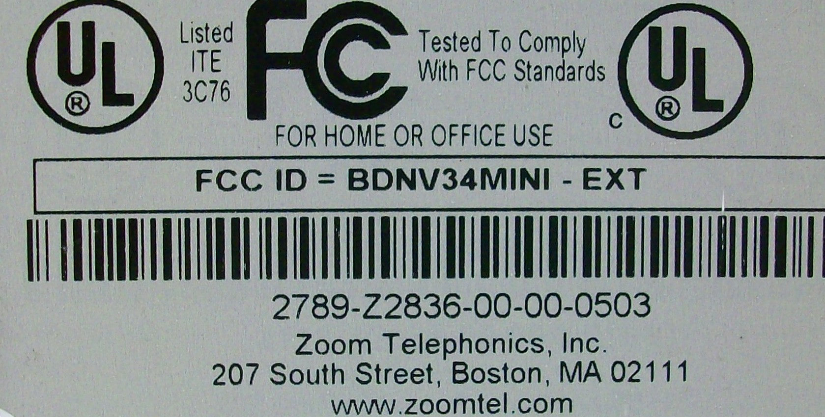 Zoom Fax Modem V.34X Plus Modem – Critical Parts Warehouse