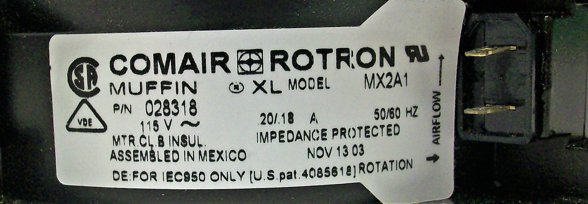 Comair Rotron Fan