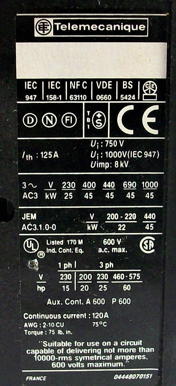 Telemecanique Contractor 