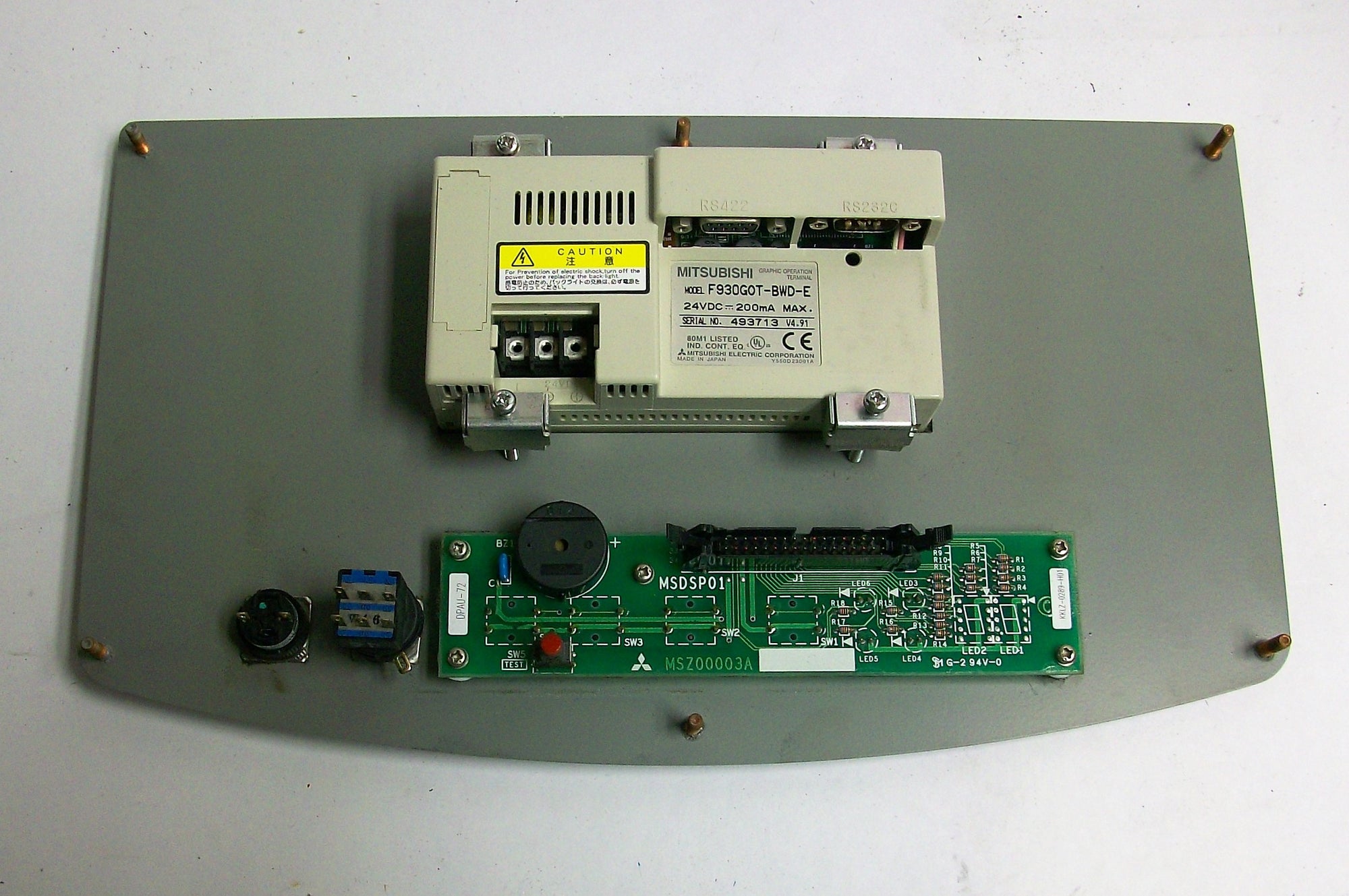 Mitsubishi F930G0T-BWD-E 24VDC 200mA Display Board