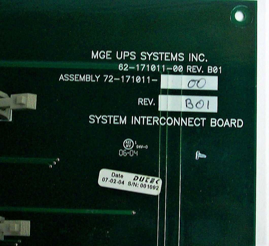 MGE Interconnect Board