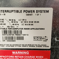 Powerware 9315-80 80kVA / 64kW 208Vx208V 3-Phase UPS Battery Backup
