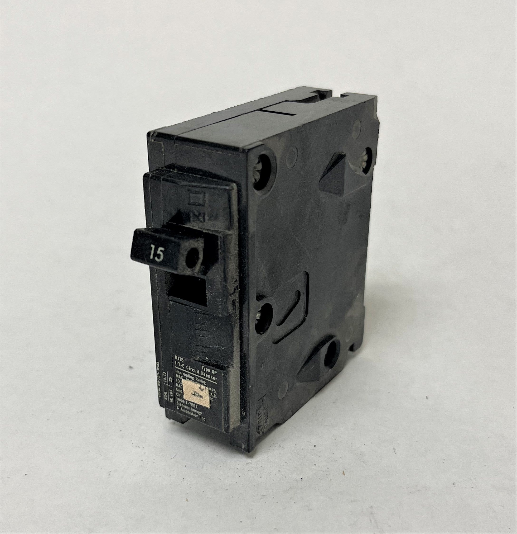 Siemens Q115 15A 1 Pole Circuit Breaker – Critical Parts Warehouse